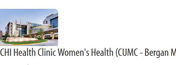 CHI Health Clinic Women's Hlth Specialists Bergan- EWM